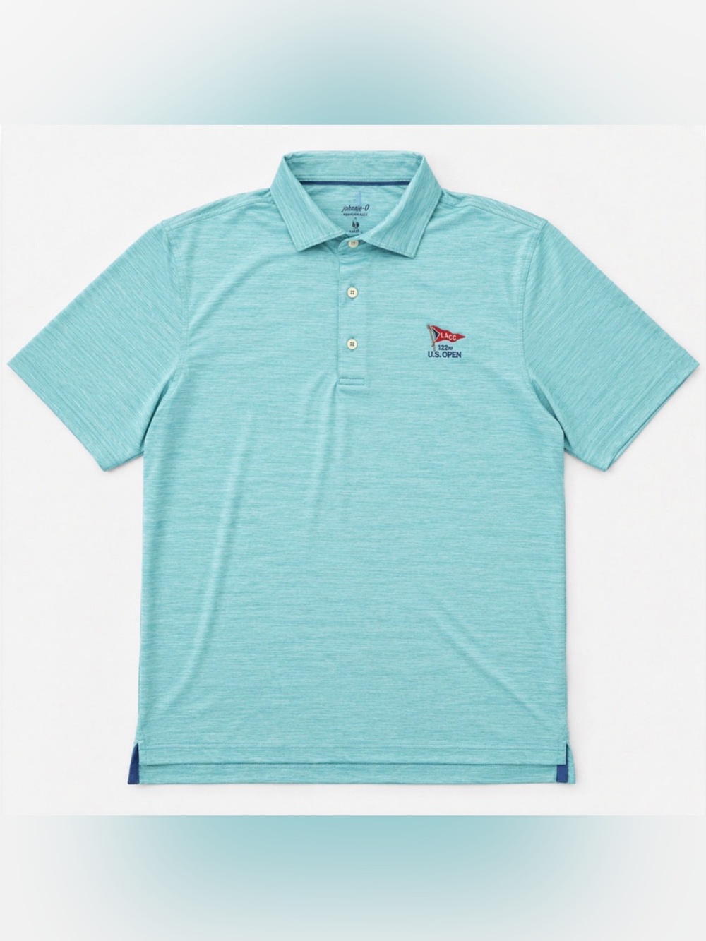 JOHNNIE-O IGUANA HURON FEATHERWEIGHT LACC 123RD U.S. OPEN LOGO GOLF POLO SHIRT S